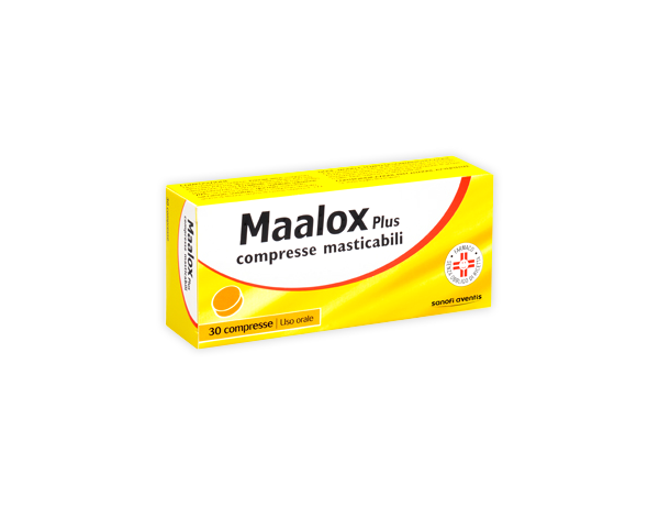 MAALOX PLUS - plus 200 mg + 200 mg + 25 mg compresse masticabili 30 compresse
