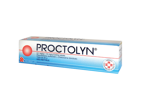 PROCTOLYN -  0,1 mg/g + 10 mg/g crema rettale tubo 30 g