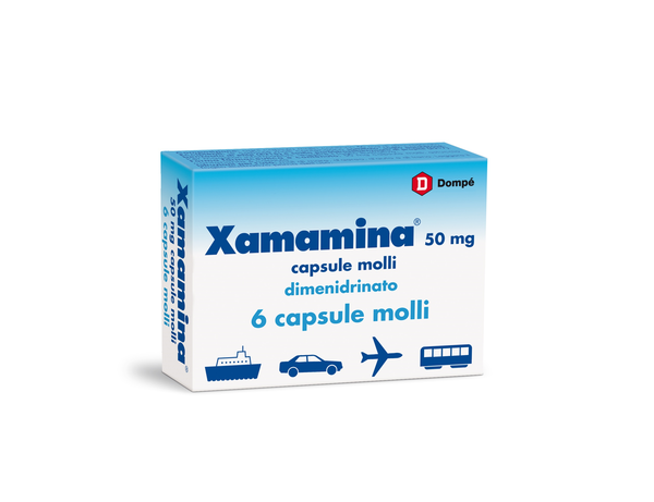 XAMAMINA 50 mg 6 capsule molli