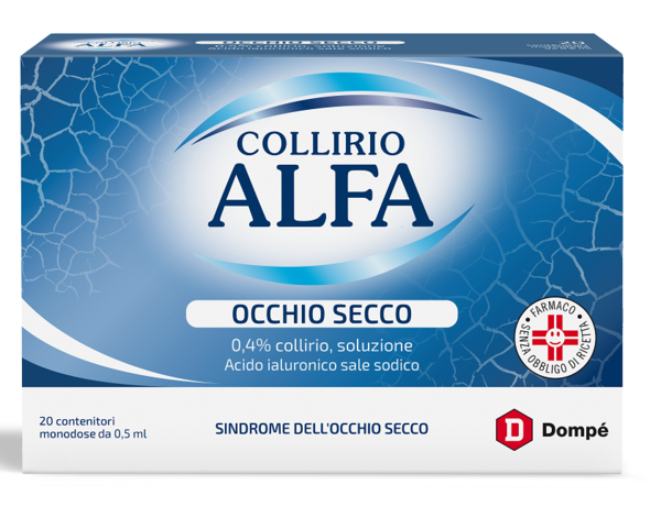 COLLIRIO ALFA OCCHIO SECCO 0,4% COLLIRIO, SOLUZIONE -  0,4% collirio, soluzione 20 contenitori monodose da 0,5 ml