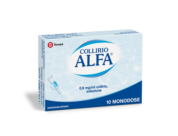 COLLIRIO ALFA DECONGESTIONANTE 0,8 MG/ML COLLIRIO, SOLUZIONE - 0,8 mg/ml collirio, soluzione  10 contenitori monodose 0,3 ml