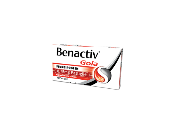 BENACTIV GOLA -  8,75 mg pastiglie gusto limone e miele 16 pastiglie