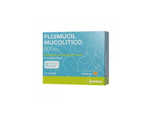 FLUIMUCIL MUCOLITICO - 600 mg granulato per soluzione orale 10 bustine