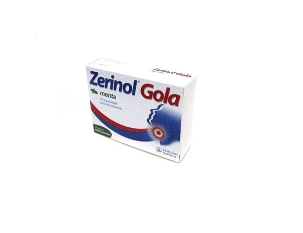 ZERINOL GOLA MENTA 20 MG PASTIGLIE - 20 mg pastiglie 18 pastiglie in blister pp/alu