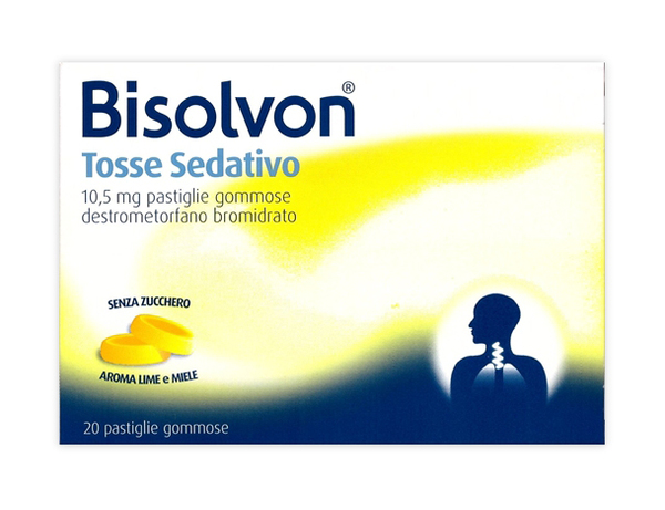 BISOLVON TOSSE SEDATIVO 10,5 MG PASTIGLIE GOMMOSE -  10,5 mg pastiglie gommose 20 pastiglie gommose