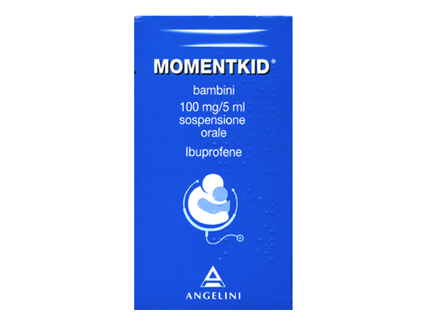 MOMENTKID BAMBINI 100 MG/5 ML SOSPENSIONE ORALE - bambini 100 mg/5 ml sospensione orale flacone 150 ml con siringa dosatrice