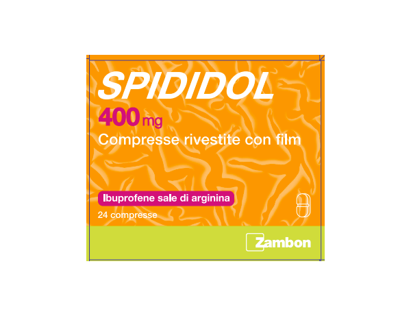 SPIDIDOL 400 MG - 400 mg compresse rivestite con film 24 compresse in blister al/pe/pa