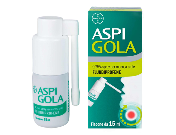 ASPI GOLA 0,25% Collutorio ASPI GOLA 0,25% Spray per mucosa orale -  0,25% spray per mucosa orale flacone da 15 ml