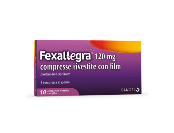 FEXALLEGRA 120 MG COMPRESSE RIVESTITE CON FILM - 120 mg compresse rivestite con film 10 compresse in blister pvc/pvdc/al