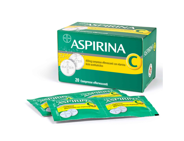 ASPIRINA C 400 MG 20 COMPRESSE EFFERVESCENTI