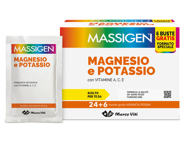 MASSIGEN MAGNESIO E POTASSIO 24+6 BUSTINE (30 BUSTINE)