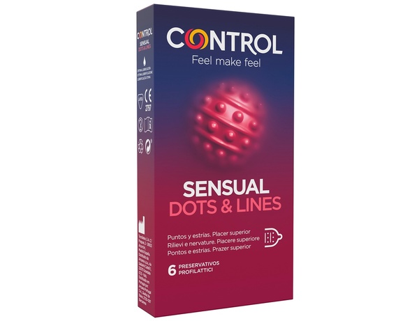 CONTROL SENSUAL DOTS&LINES 6PZ