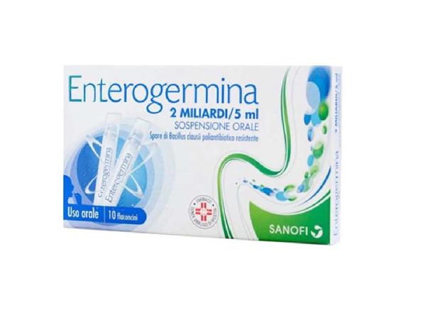 ENTEROGERMINA 2 MILIARDI sospensione orale 10 flaconcini 5 ml