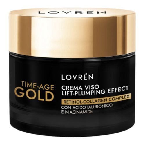 LOVREN CREMA VISO TIME AGE GOLD LIFT PLUMPING EFFECT 30 ML - Farmacia Del Monaco