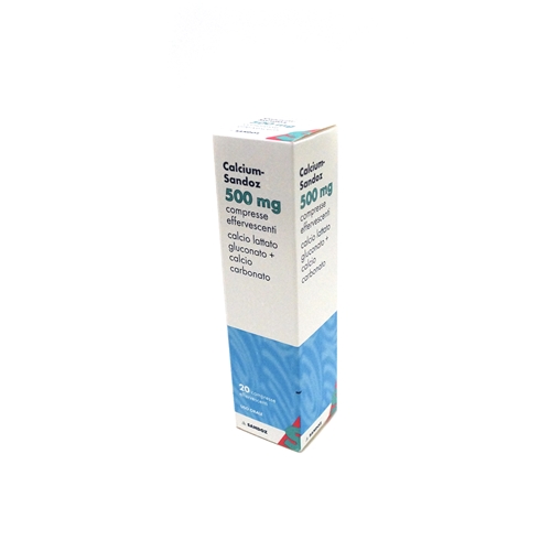CALCIUM SANDOZ*20CPR EFF 500MG - Farmacia Del Monaco
