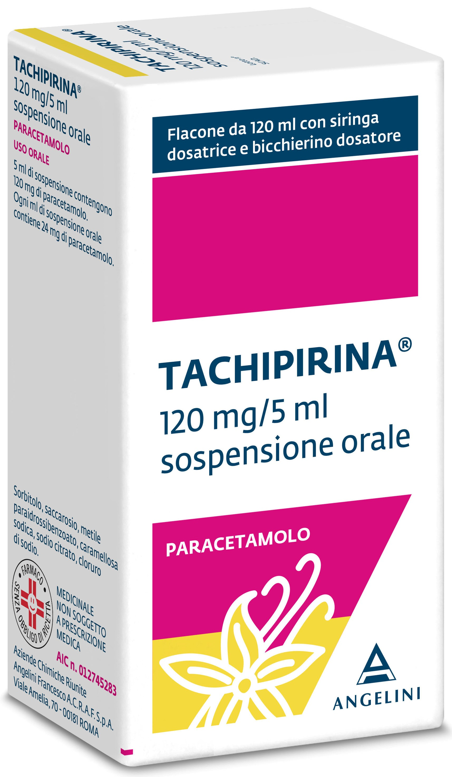 TACHIPIRINA*SOSP 120ML VAN/CAR - Farmacia Del Monaco