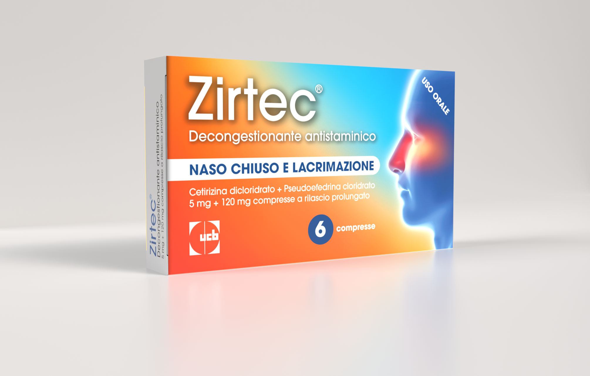 ZIRTEC DECONG ANT*6CPR 5+120MG - Farmacia Del Monaco