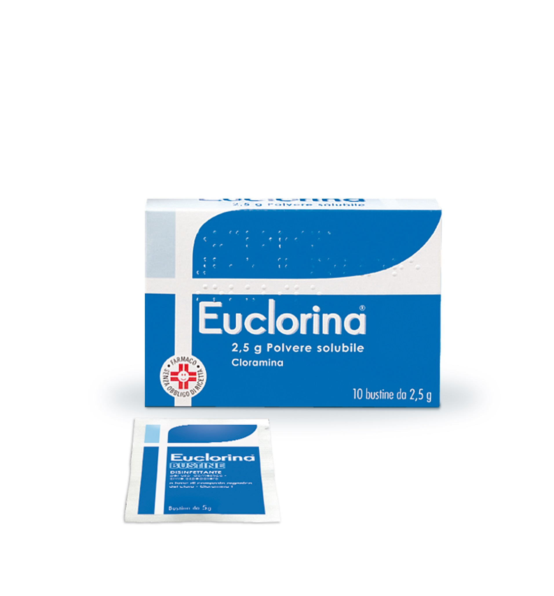 EUCLORINA*POLV SOL 10BUST 2,5G - Farmacia Del Monaco