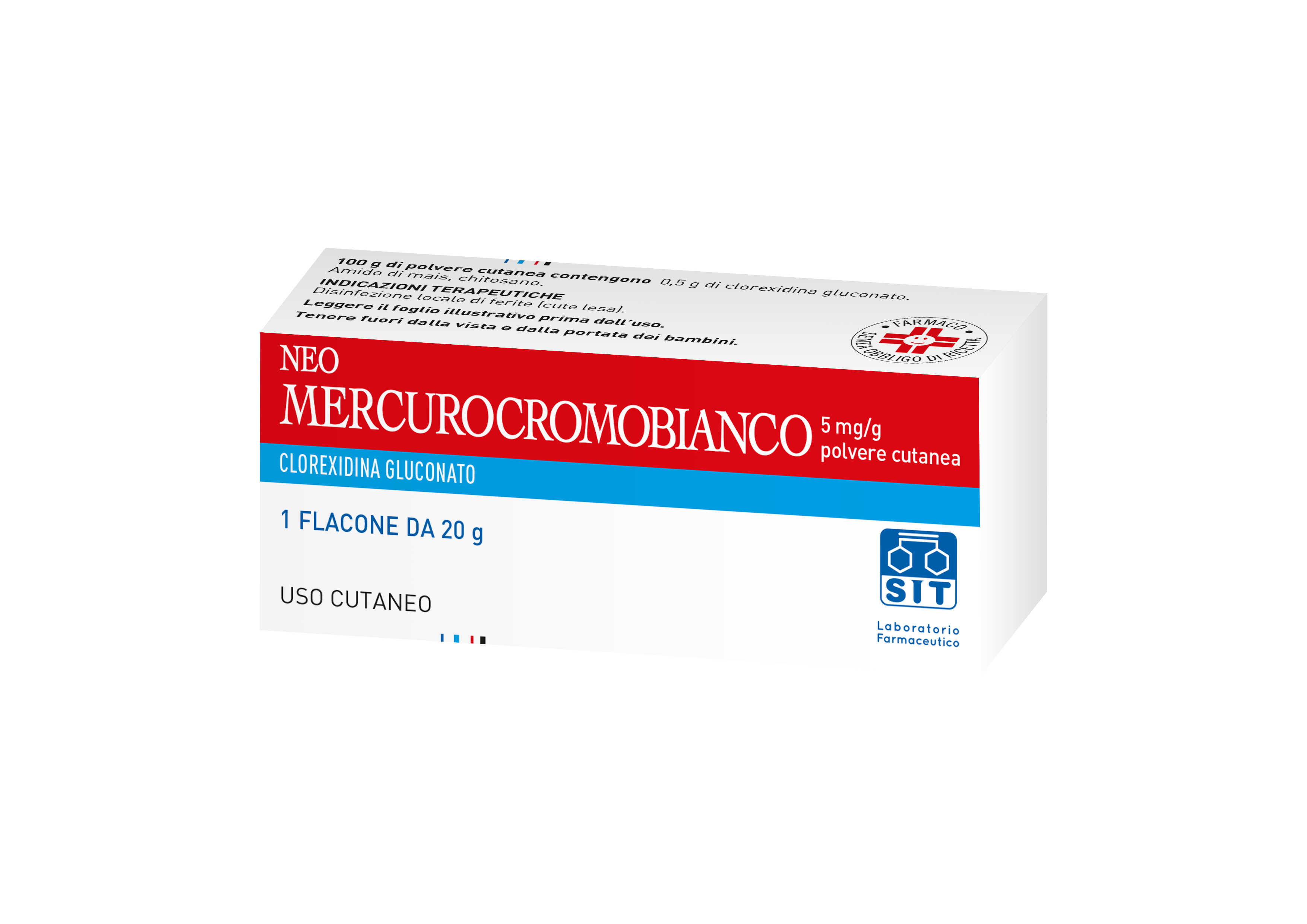 NEOMERCUROCROMO BIANCO*POLV20G - Farmacia Del Monaco