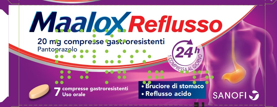 MAALOX REFLUSSO*7CPR 20MG - Farmacia Del Monaco