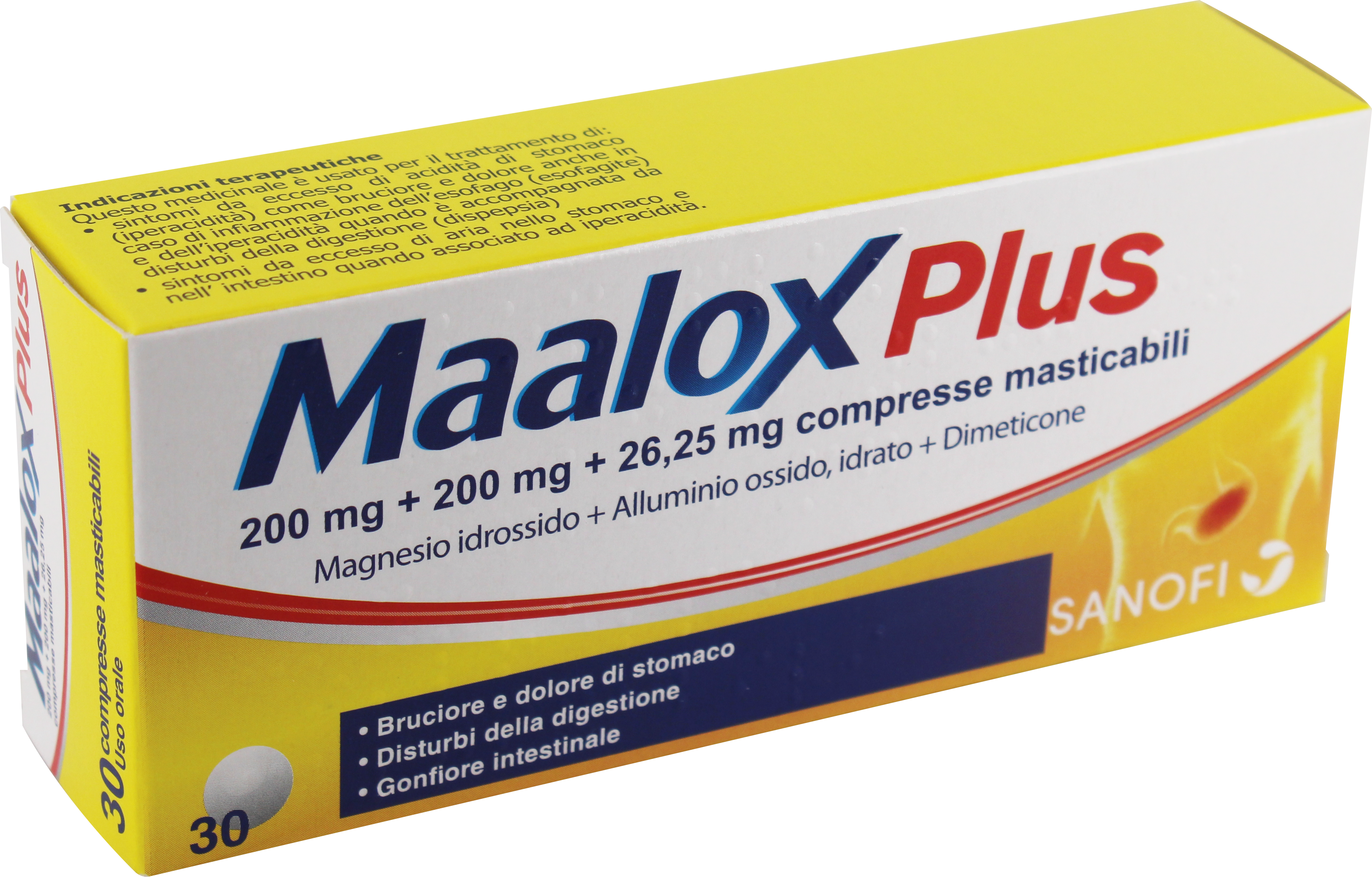MAALOX PLUS*30CPR MAST - Farmacia Del Monaco
