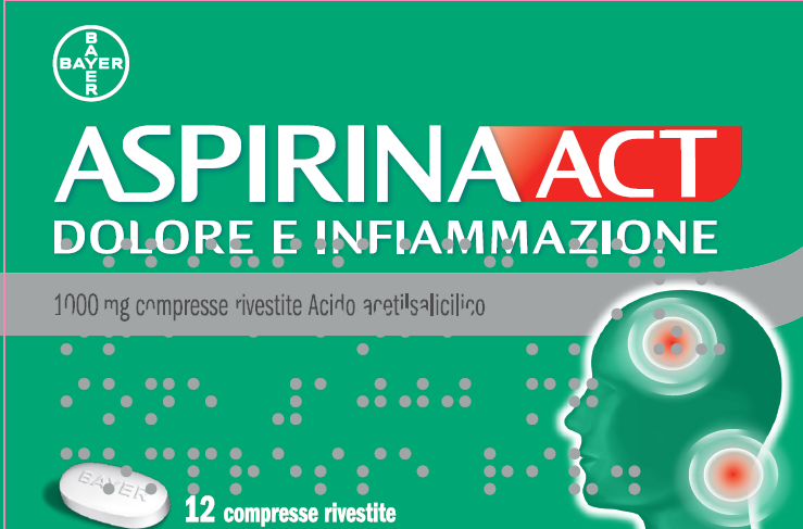 ASPIRINAACT DOL INF*12CPR 1G - Farmacia Del Monaco