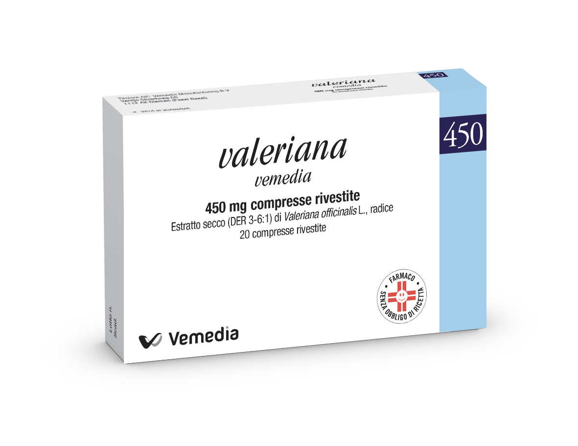 VALERIANA VEMEDIA*20CPR RIV450 - Farmacia Del Monaco