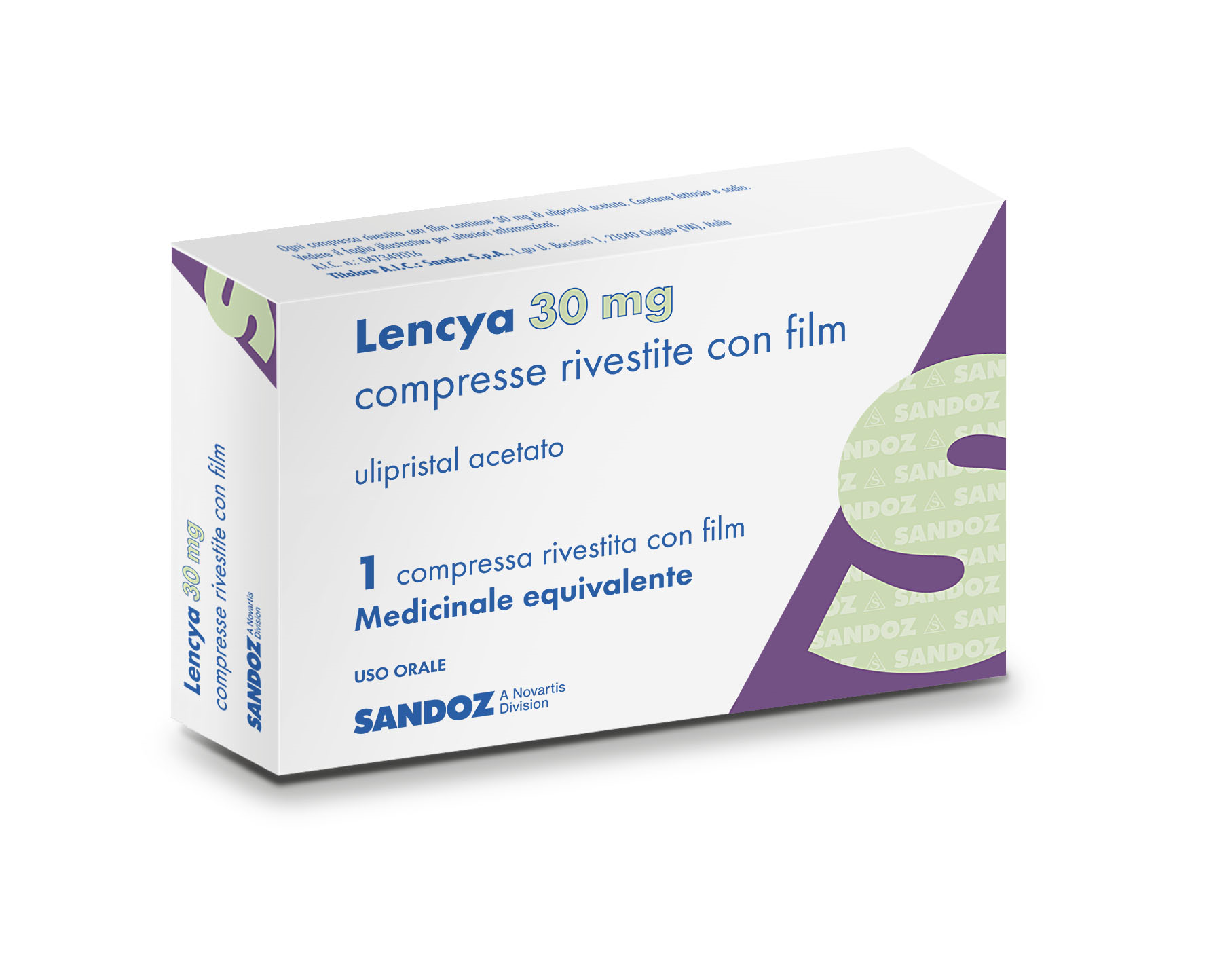 LENCYA*1CPR RIV 30MG - Farmacia Del Monaco