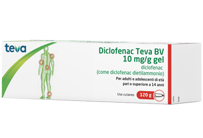 DICLOFENAC TEVA*GEL120G 10MG/G - Farmacia Del Monaco