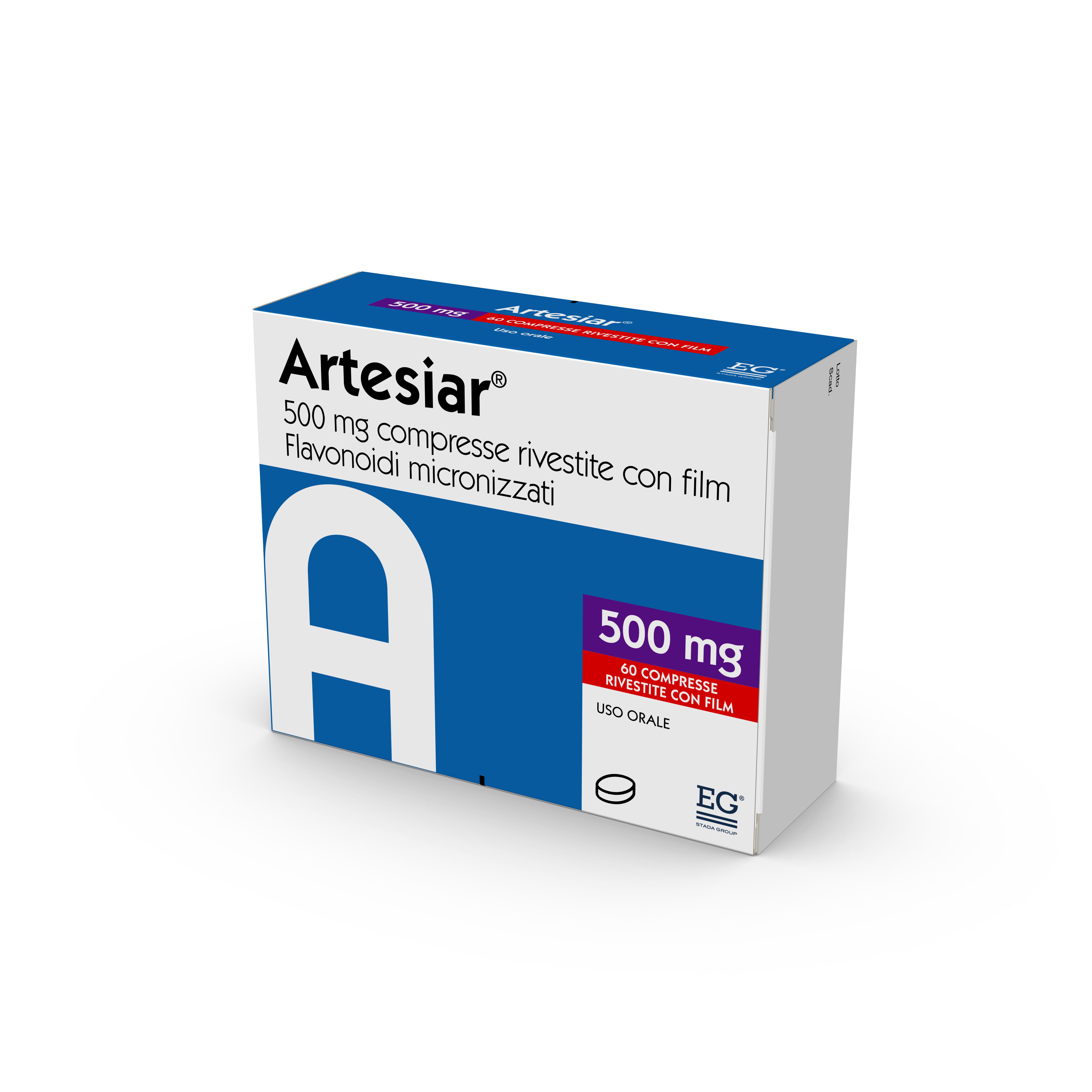 ARTESIAR*60CPR RIV 500MG - Farmacia Del Monaco