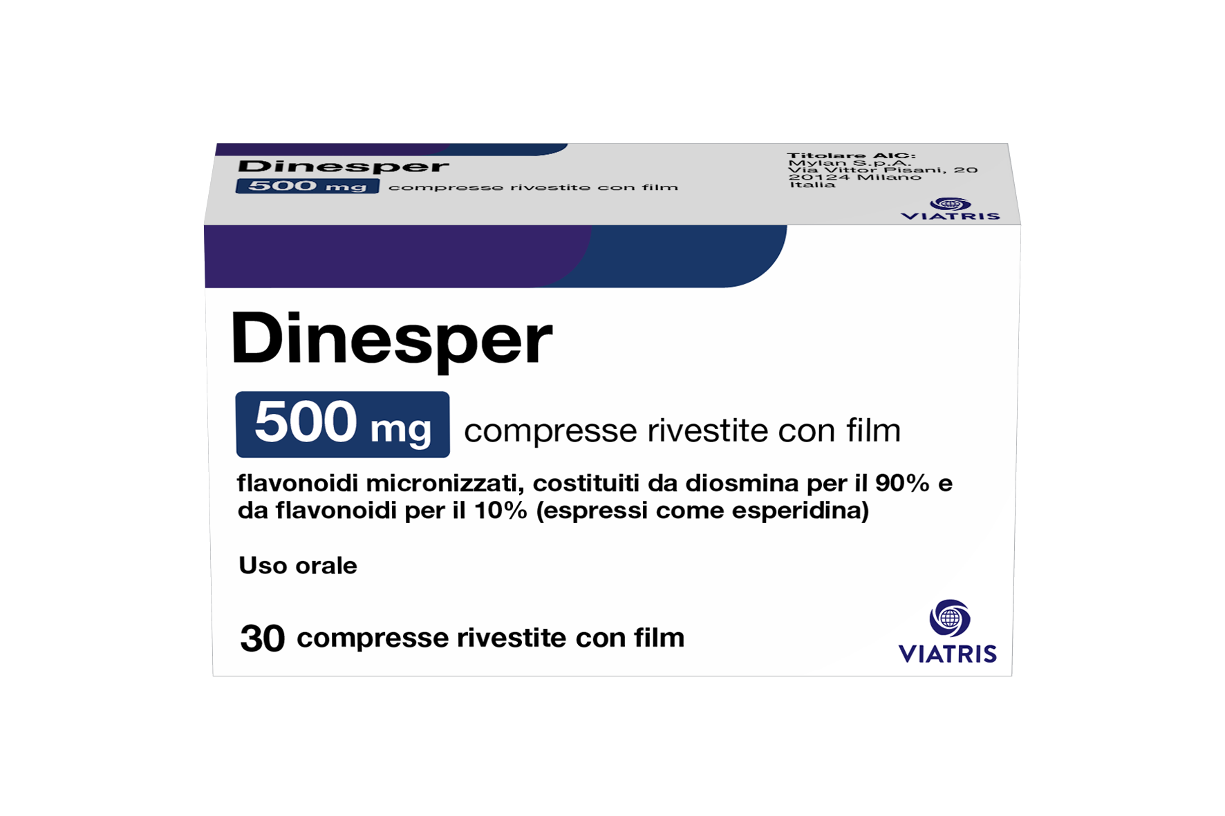 DINESPER*30CPR RIV 500MG - Farmacia Del Monaco