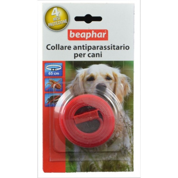 COLLARE ANTIPAR*ROSSO CANE65CM - Farmacia Del Monaco