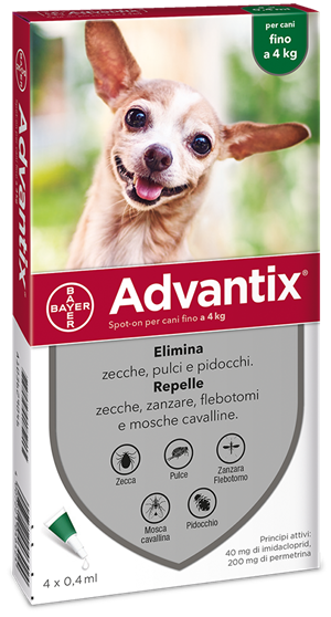 ADVANTIX SPOT ON*4PIP 0-4KG - Farmacia Del Monaco