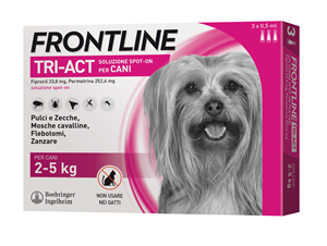 FRONTLINE TRI-ACT*3PIP 2-5KG - Farmacia Del Monaco