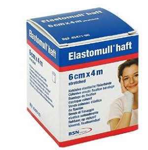 BENDA ELASTICA AUTOADESIVA ELASTOMULL HAFT COMPRESSIONE FORTE 6X400 CM - Farmacia Del Monaco