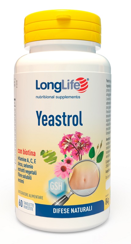 LONGLIFE YEASTROL 60 TAVOLETTE RIVESTITE - Farmacia Del Monaco