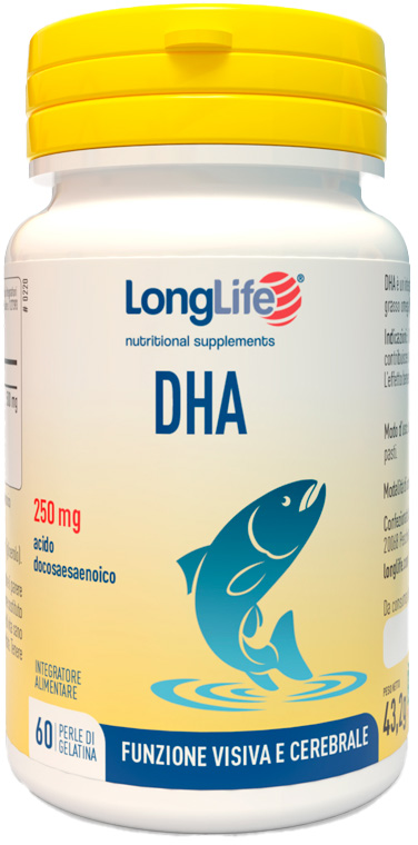 LONGLIFE DHA 250 MG 60 PERLE - Farmacia Del Monaco