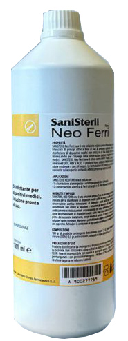 DISINFETTANTE CONSERVANTE PER STRUMENTI CHIRURGICI DENTISTICI E SANITARI SANISTERIL NEOFERRI 1000ML - Farmacia Del Monaco