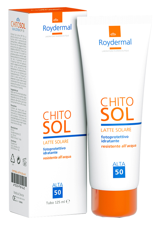 CHITOSOL LATTE SOLARE SPF50 125 ML - Farmacia Del Monaco