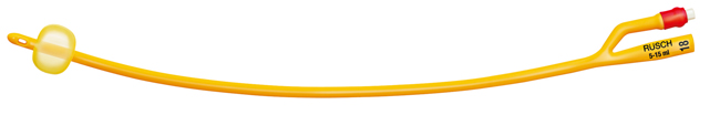 CATETERE FOLEY A MEDIA PERMANENZA  RUSCH GOLD PLUS A 2 VIE IN SILKOLATEX LATTICE-SILICONE PER ADULTO CH18 LUNGHEZZA 40 CM PUNTA CILINDRICA A 2 FORI PALLONCINO 30-50 ML 1 PEZZO - Farmacia Del Monaco