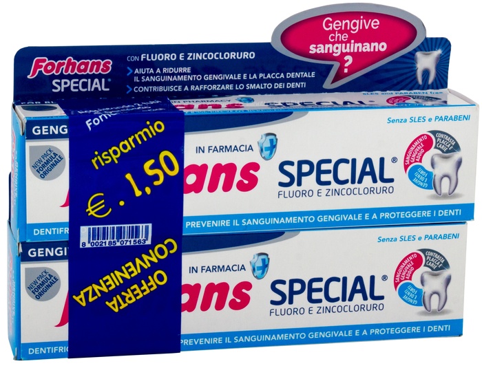 FORHANS SP DENTIF 2X75ML - Farmacia Del Monaco