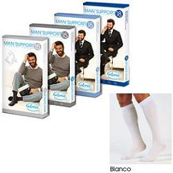 MAN SUPPORT 18 COTONE GAMBALETTO 18 BIANCO 2 - Farmacia Del Monaco