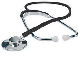 FONENDOSCOPIO LOGIKO A TESTA PIATTA DIAMETRO 45 MM ALTEZZA 10 MM TUBO AD Y DIAMETRO 5 MM LUNGHEZZA 60 CM - Farmacia Del Monaco