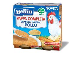 MELLIN PAPPA COMPLETA POLLO 250 G 2 PEZZI - Farmacia Del Monaco