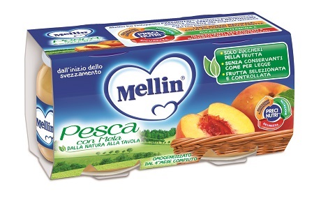 MELLIN OMOGENEIZZATO PESCA MELA 100 G 2 PEZZI - Farmacia Del Monaco