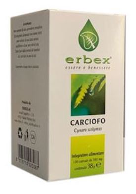 CARCIOFO 100 CAPSULE 380MG - Farmacia Del Monaco