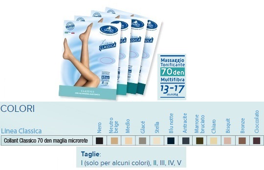 SAUBER COLLANT 70 DENARI MAGLIA MICRORETE NEUTRO BEIGE 1 LINEA CLASSICA - Farmacia Del Monaco