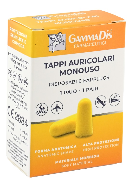 TAPPO AURICOLARE EAR GOMMAPIUMA 2 PEZZI GAMMADIS - Farmacia Del Monaco