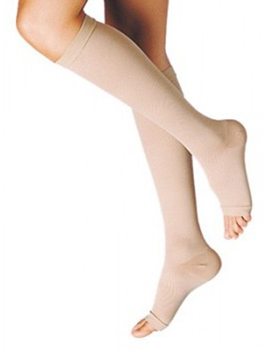 GAMBALETTO TERAPEUTICO DUALSAN A COMPRESSIONE DECRESCENTE KKL2 PUNTA APERTA BEIGE UNISEX 2 1 PAIO - Farmacia Del Monaco