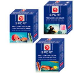 TAPPO AURICOLARE IN SILICONE PIC SPORT PER ADULTI 2 PEZZI - Farmacia Del Monaco